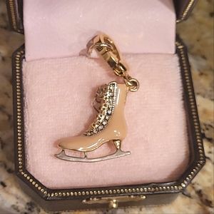 JUICY COUTURE VINTAGE PINK ICE SKATE CHARM